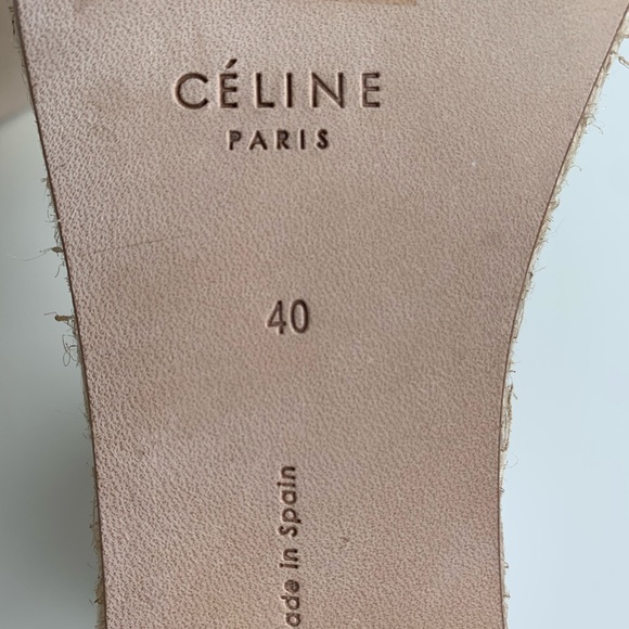 Céline Espadrilles Platform Sandals White 40 - Picture 9 of 9